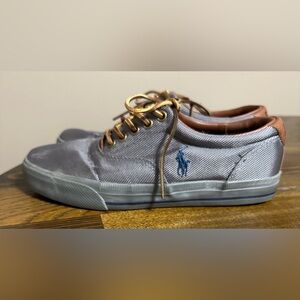 Polo by Ralph Lauren Gray and Brown Sneakers